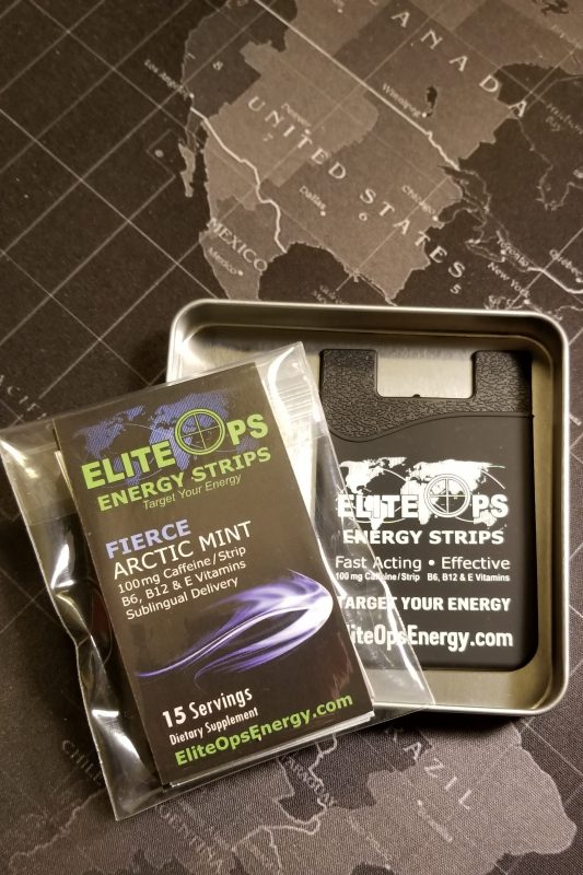 Elite Ops Energy Strips - 60 Count, Fierce Mint Flavor | Edible Strips For Endurance & Fitness